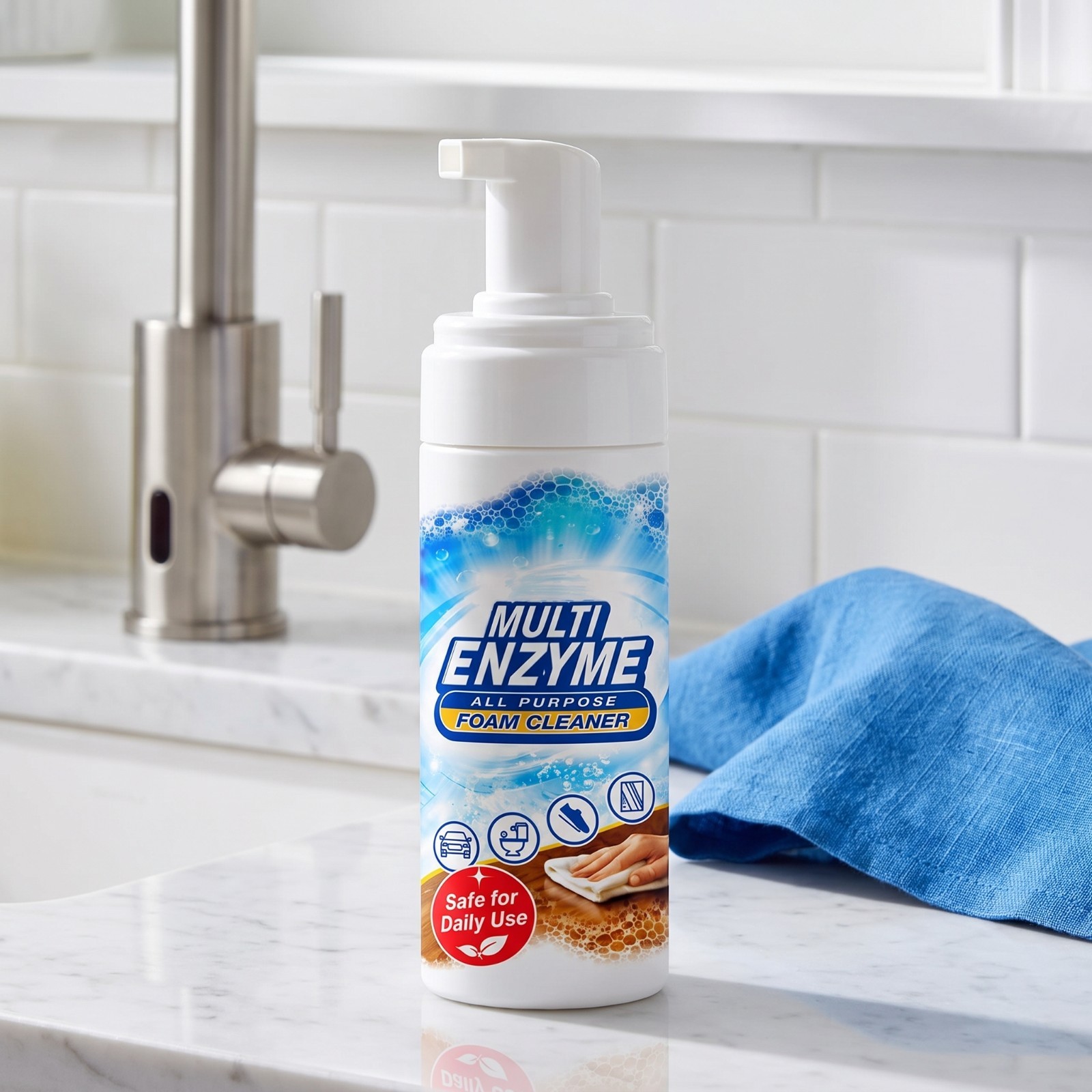EaseHub Multi-Enzyme Cleaner is suitable for kitchens, furniture, and carpets
