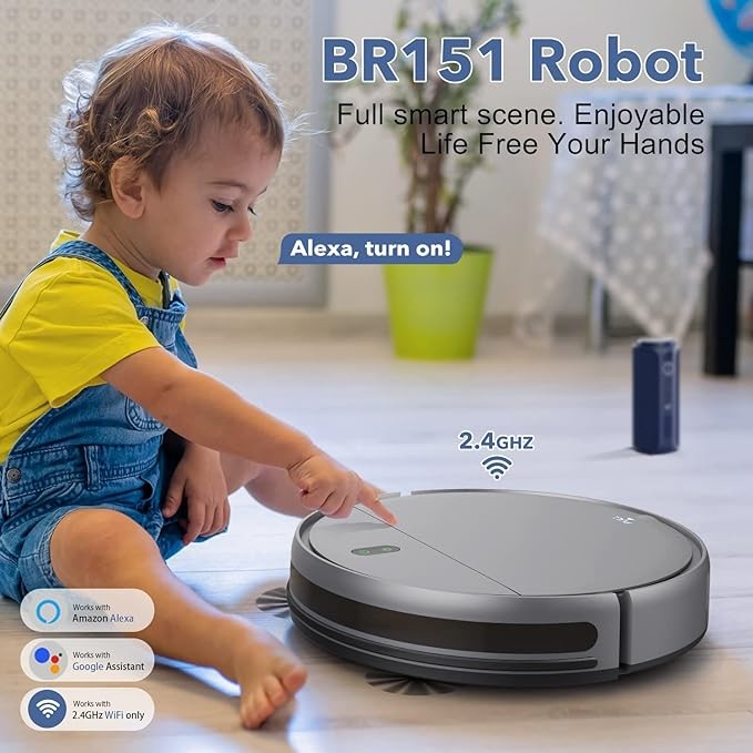 MAMNV Robot Vacuum Mop Combo WiFi/App/Alexa Robotic Vacuum – Scratch & Dent