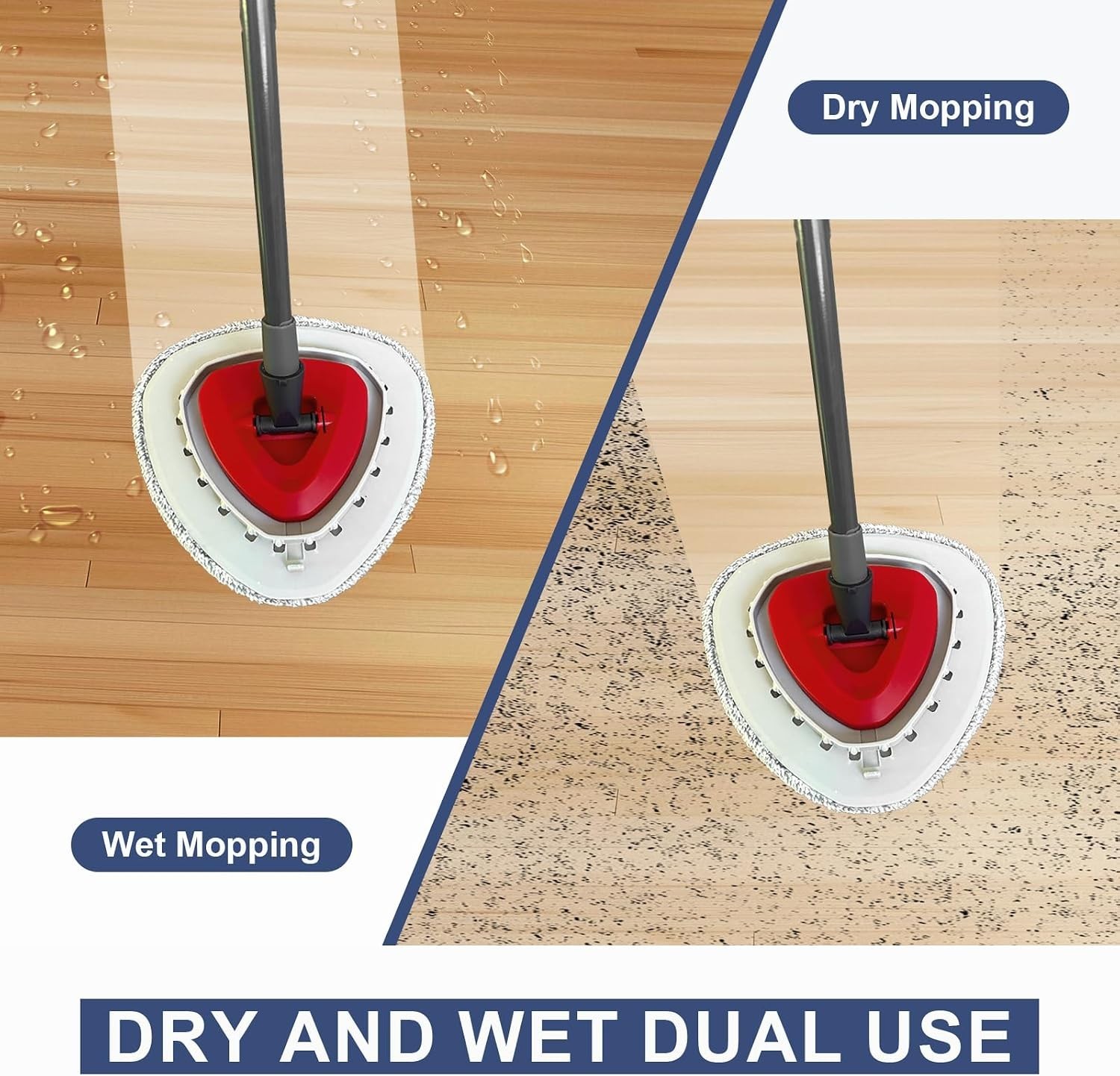 Mop Replacement Pad Set, 5 Pack Spin Mop Replace Pads Refill1105