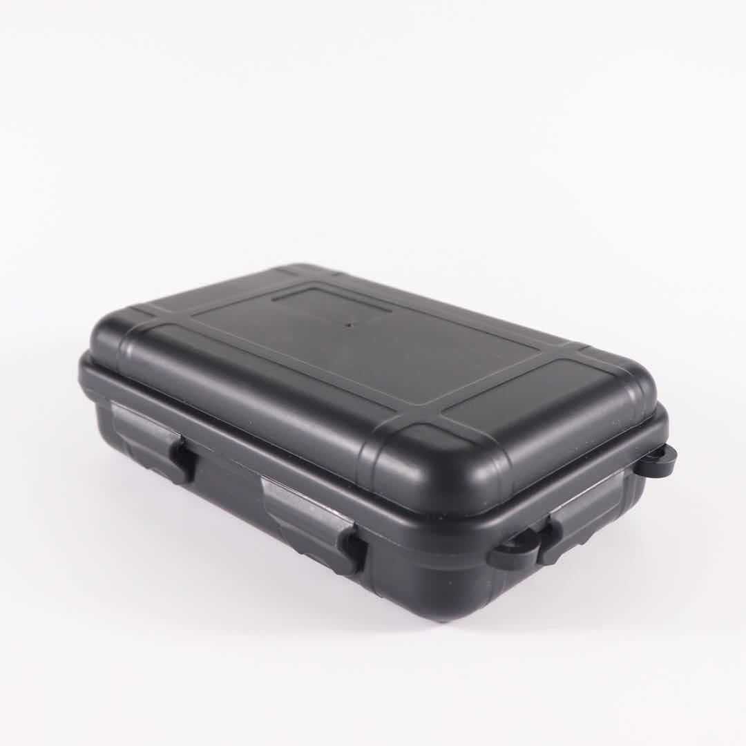4pcs Black Plastic Sealed Storage Box Waterproof Case Dust-proof Dry Outdoor NEW