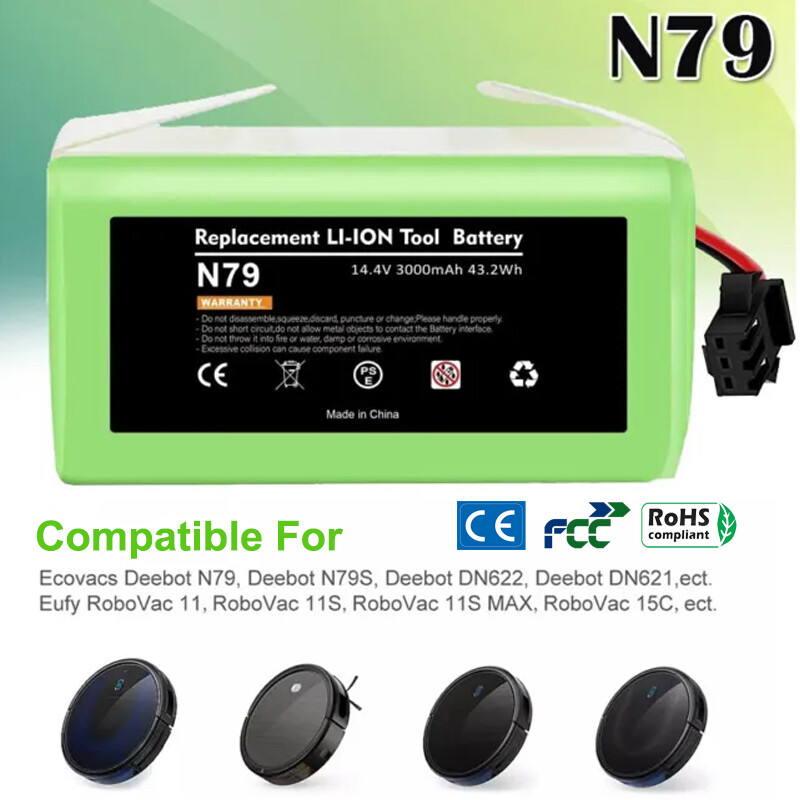 Replacement Battery for Ecovacs Deebot N79S 500 N79 Eufy RoboVac 11S 30