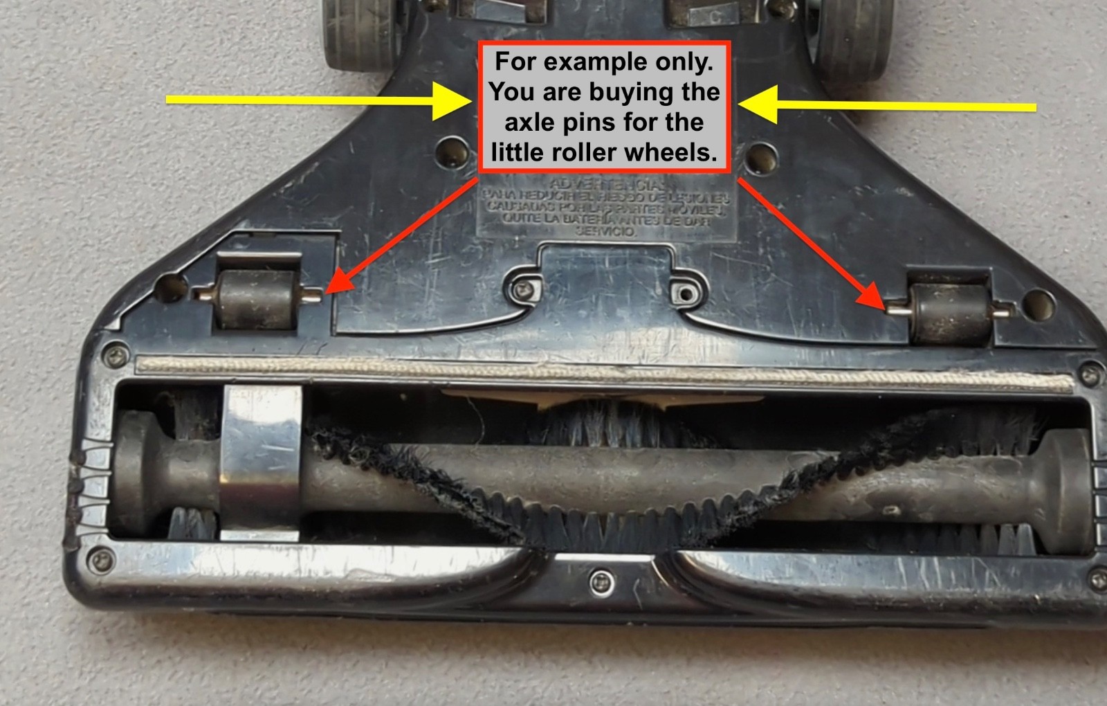 Hoover Linx Vacuum BH50010 Axles Axels for Small Mini Wheels Metal Pins Links