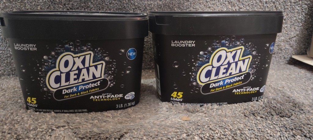 Oxi Clean Dark Protect Laundry Booster 45 Loads 3 lbs New (PACK OF 2) oxiclean