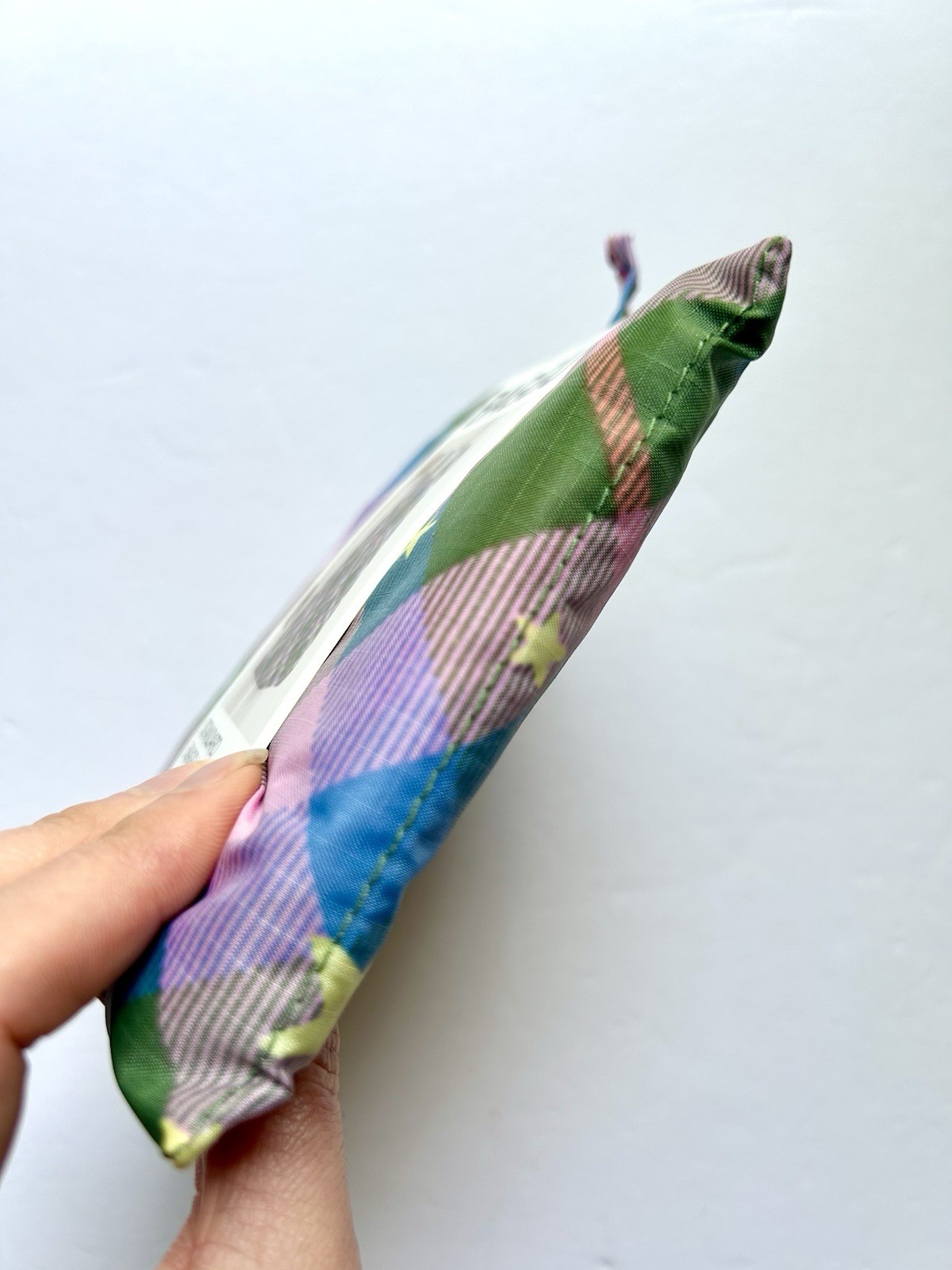 NEW! Baggu STANDARD BAG in “Green Star Plaid” — Recycled Nylon, SOLD OUT & RARE!