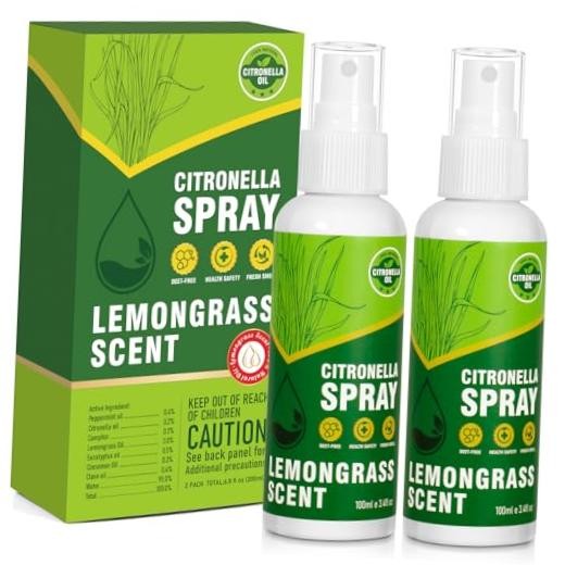 Citronella Spray, DEET-Free, 200ML Air Freshener Spray Summer Outdoor |
