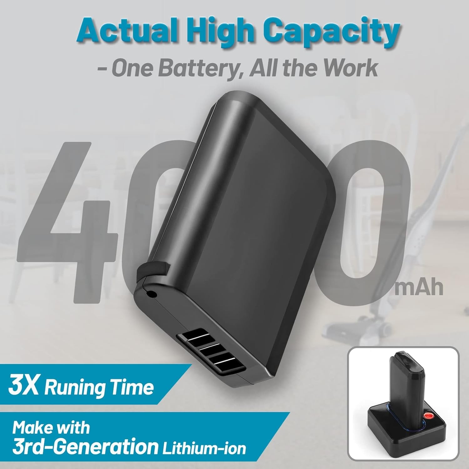 For Hoover Linx Battery BH50000 18V 4.0Ah Lithium Ion BH50020 Cordless Vacuum US