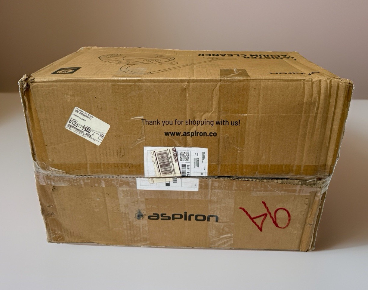 Aspiron Canister Vacuum Cleaner AS-CA029 Bagged HEPA Filter Pet Hair Floor 1300W