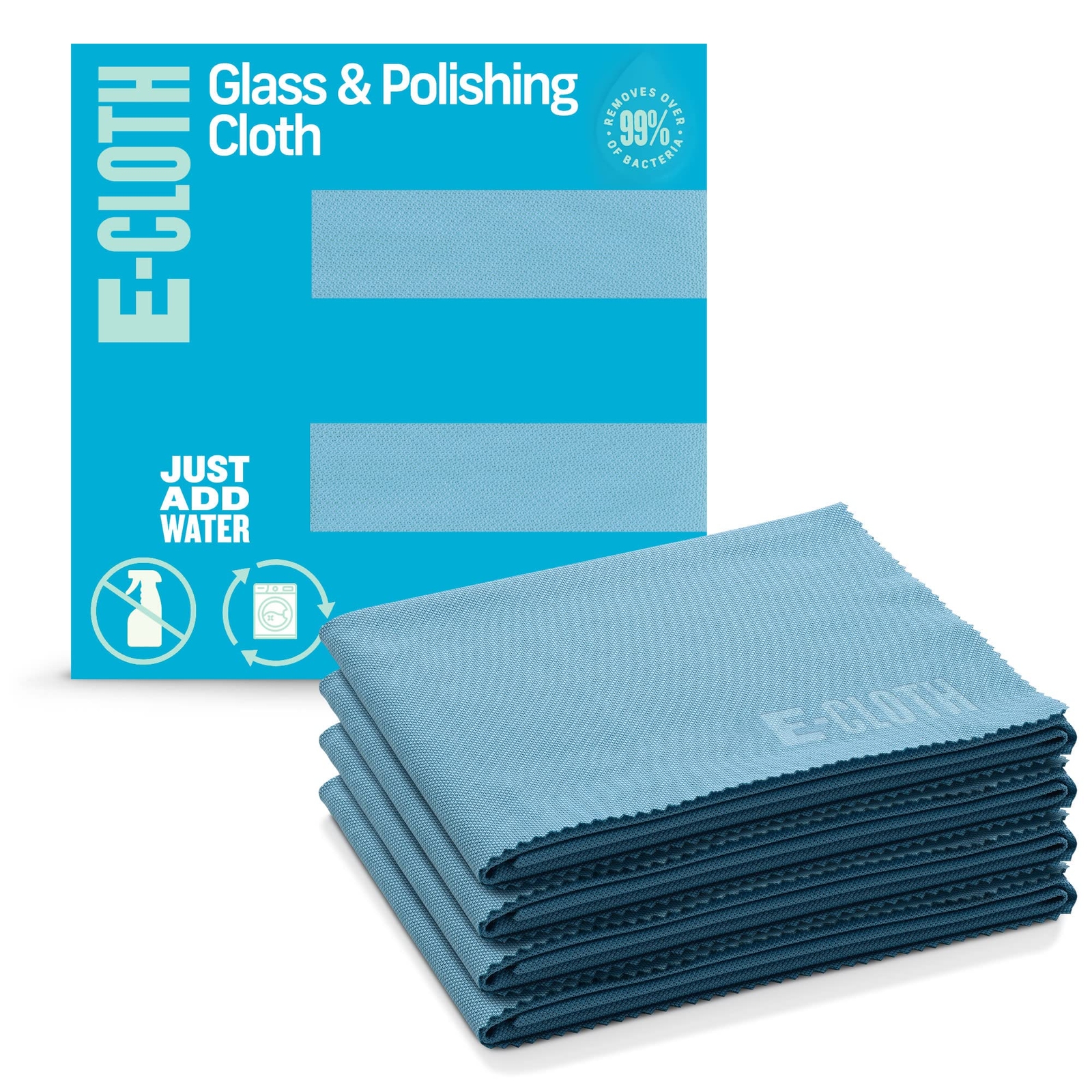 Alaskan Blue E Cloth Glass Polishing Cloth 4 Pack Streak Free Shine Cleaning