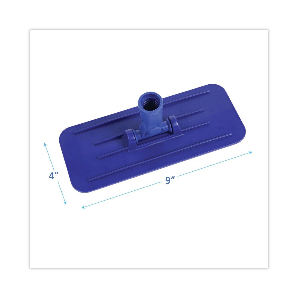 Boardwalk 405 4″ x 9″ Plastic Swivel Pad Holder – Blue (12/Carton) New