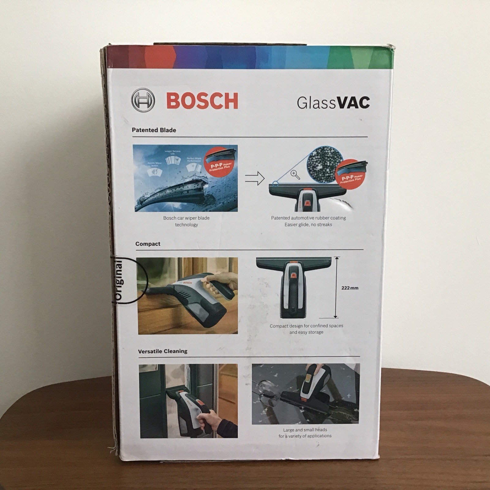 Bosch GlassVAC Battery-Powered Window Tile Vacuum Washer Cleaner
