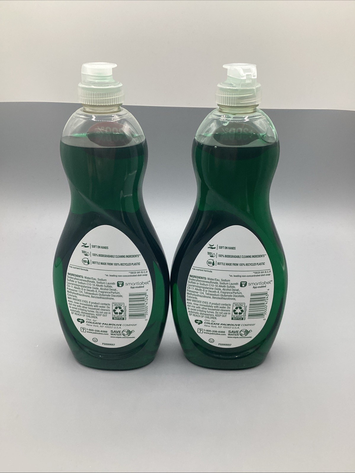 Lot of 2 Palmolive ULTRA STRENGTH Liquid Dish Soap Original Green 18 Fluid Ounce