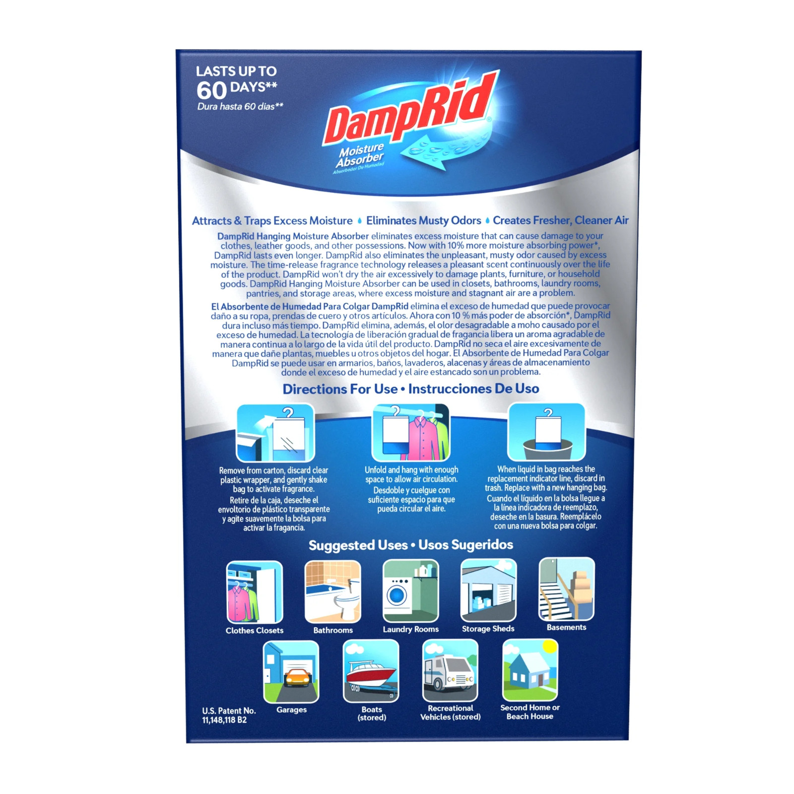 3-Pack DampRid 15.4 Oz. Fresh Scent Hanging Moisture Absorber