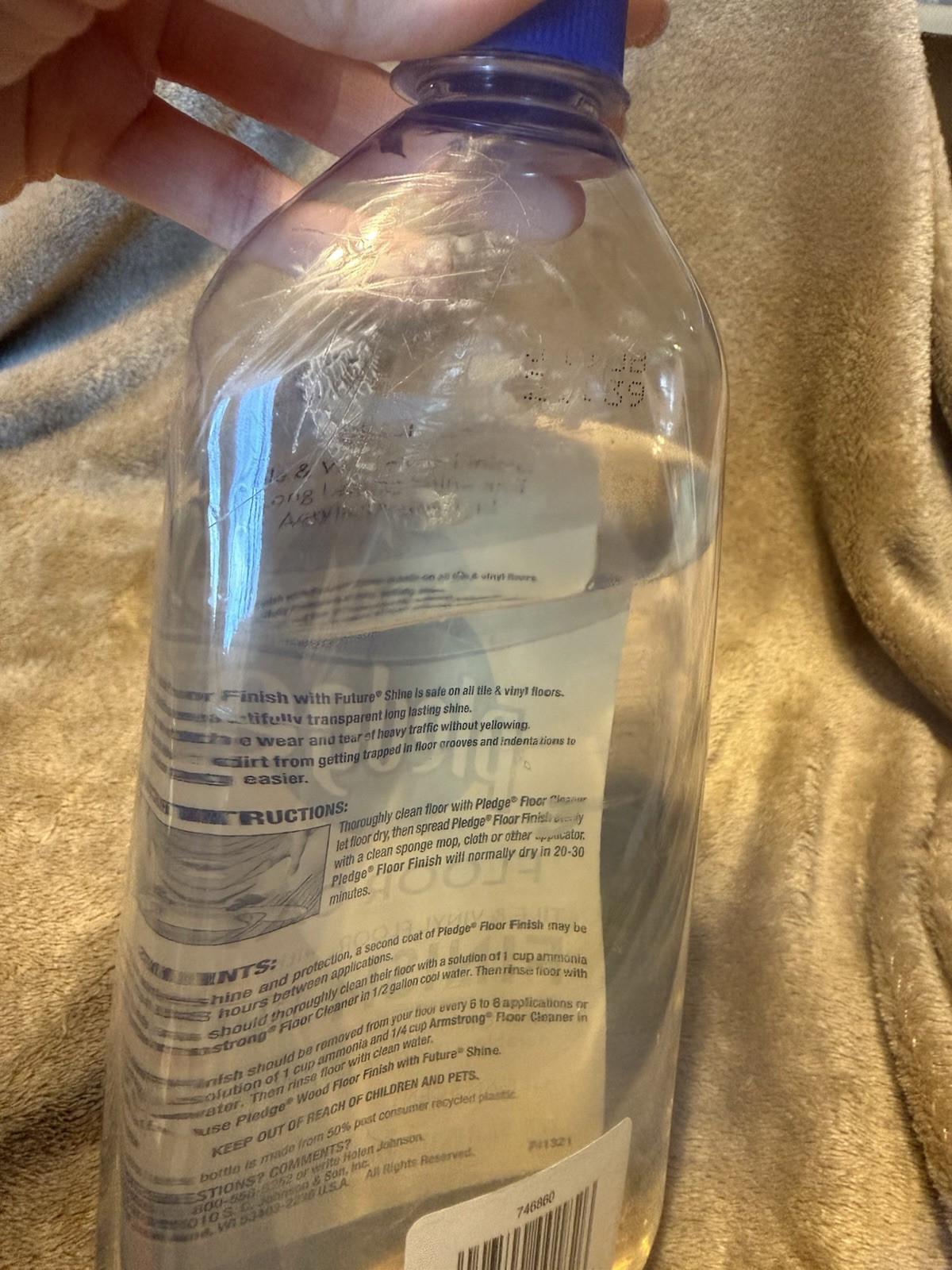 Pledge Future Shine Premium Floor Finish 27oz Johnson Discontinued *READ* USED