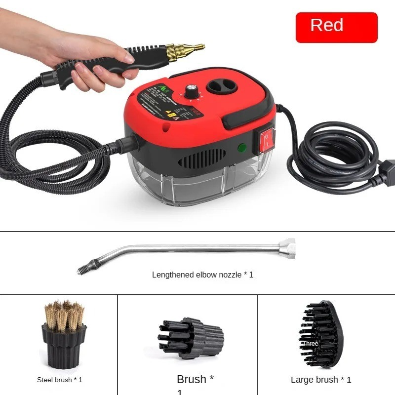 2500W High Pressure Steam Cleaner Handheld Home Car Kitchen Sterilizer