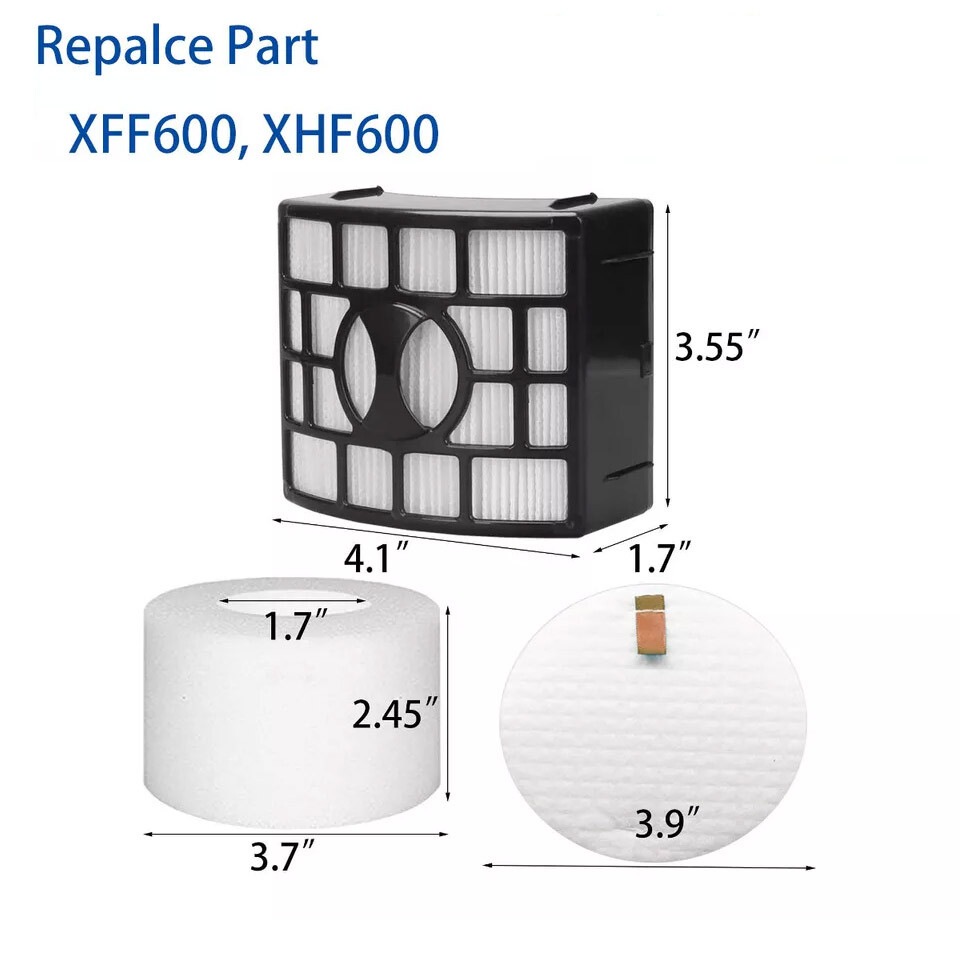 2 HEPA+ 4 Foam&Felt Filter for Shark Vacuum NV601,NV611,NV770,NV771,UV700,ZU701