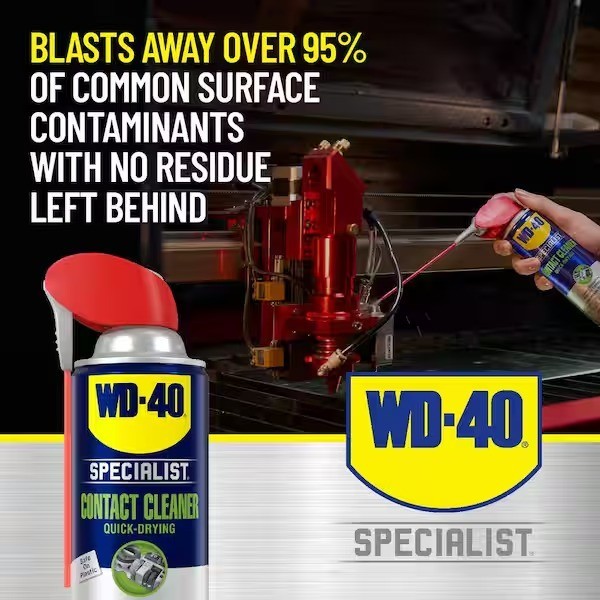 WD-40 11 oz. Contact Cleaner, Quick-Drying Electric Equipment Cleaner with Smart