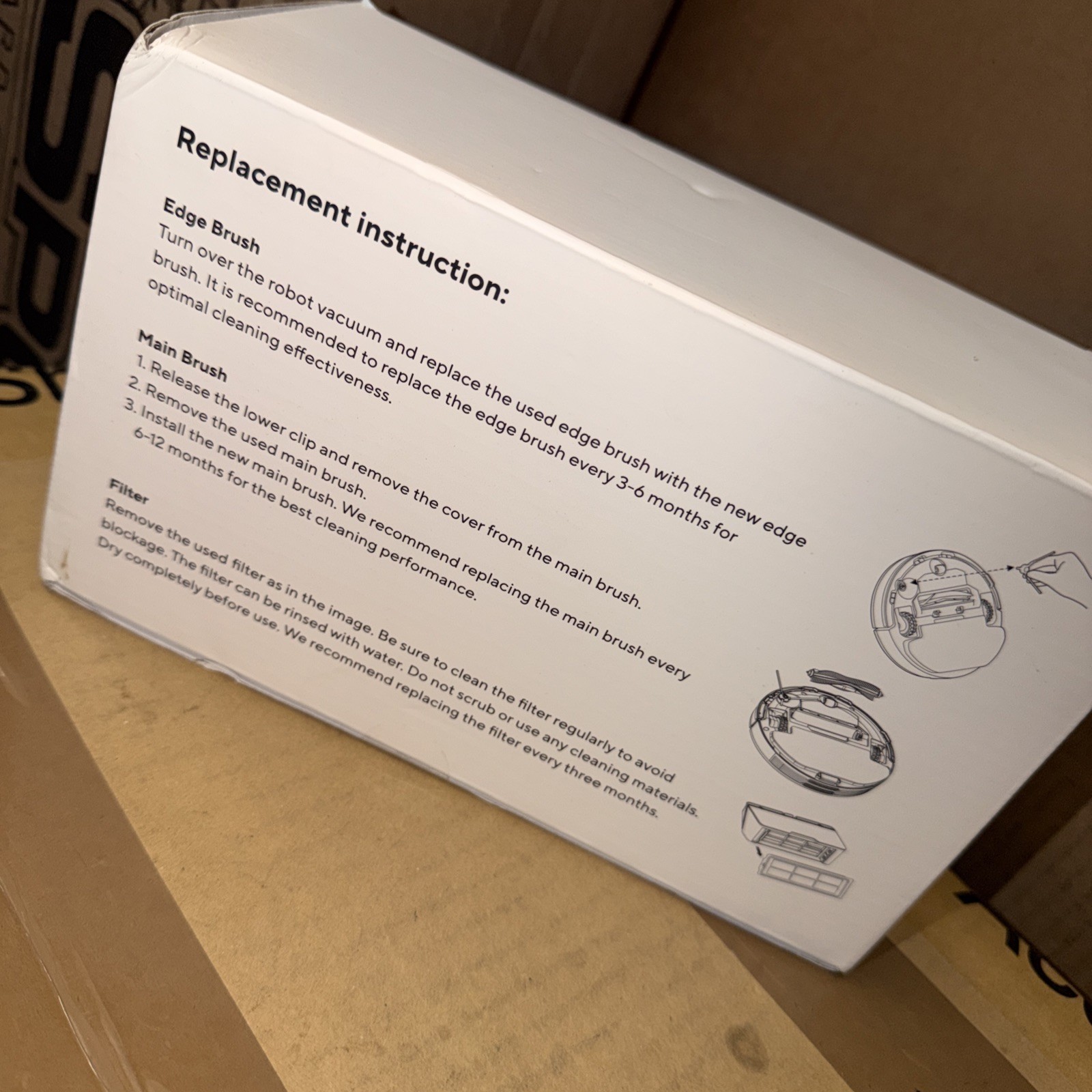 Wyze Robot Vacuum Replacement Parts Kit Model WRVRPK