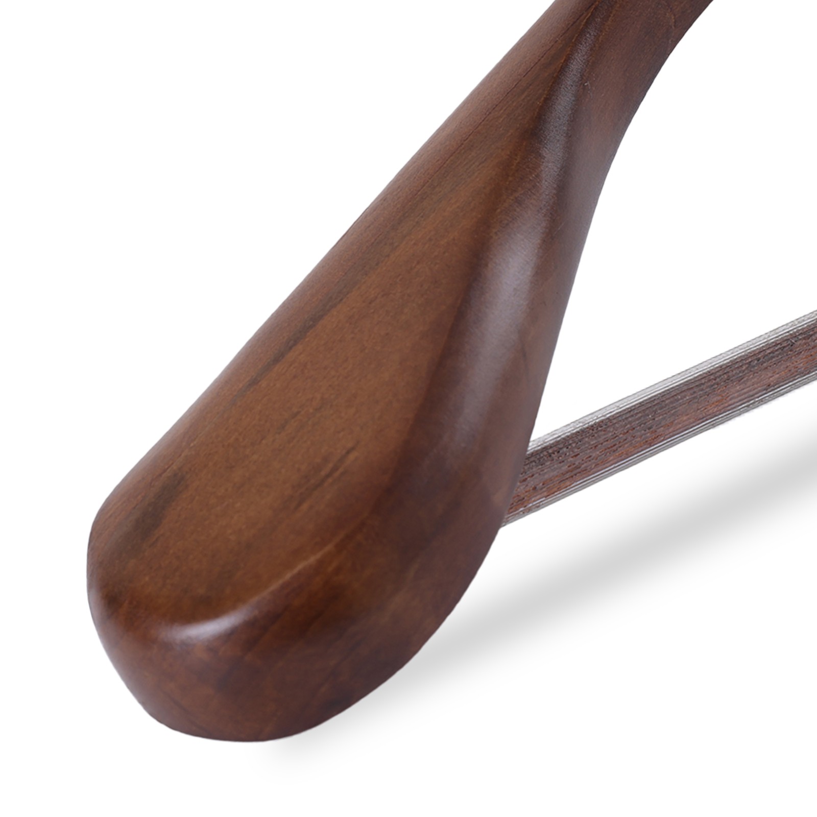 24-60x Solid Wood Outerwear Hangers 2.4″ Wide Shoulder Clothes Hanger Suit Pants