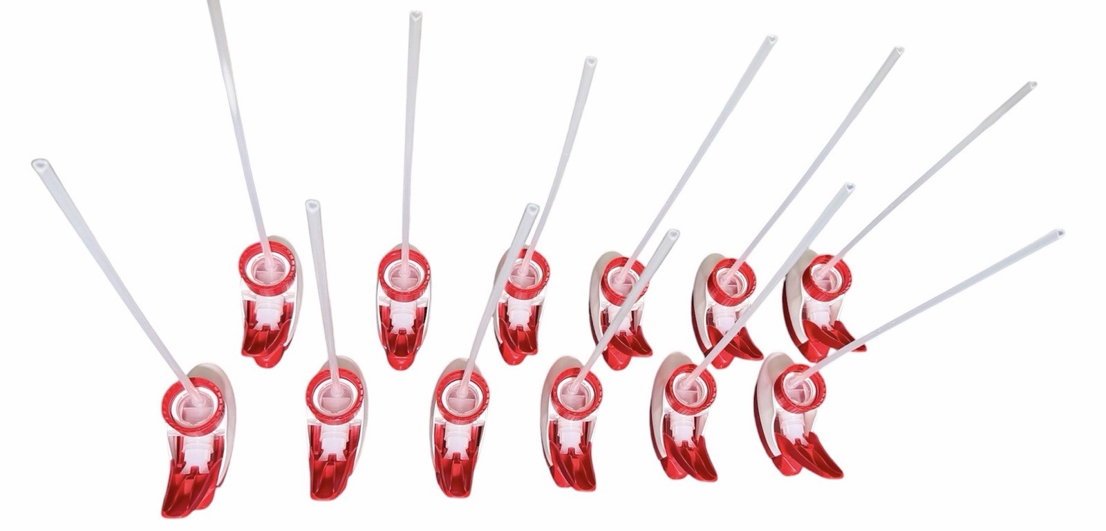 Trigger Sprayers, 12-Pack, Heavy Duty Chemical Resistant 8,16,32oz Nozzle Head