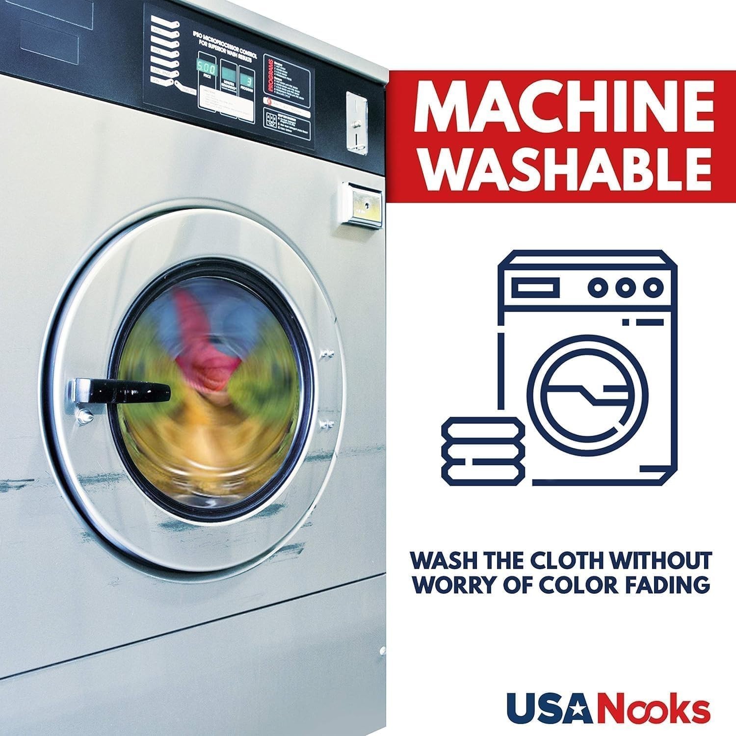 USANOOKS Microfiber Cleaning Cloth 12 Pack Car Wash Towel Streak Free 12.5×12.5*