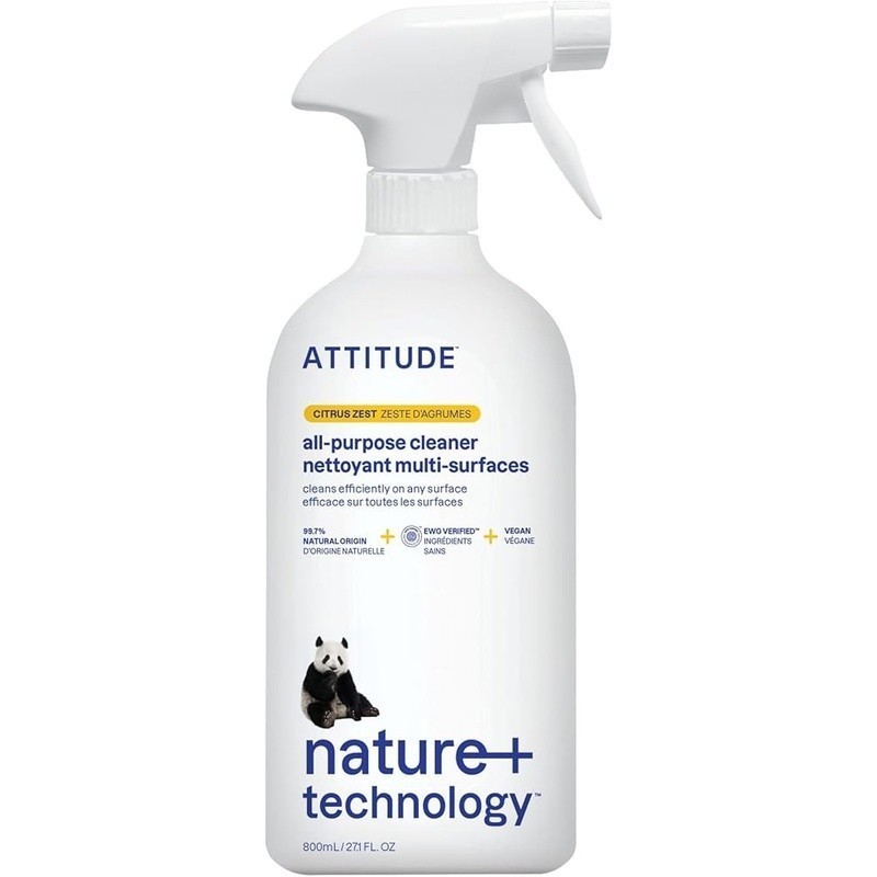 Natural Multi-Surface Cleaner EWG Verified Vegan Non-Toxic Streak-Free Spray New