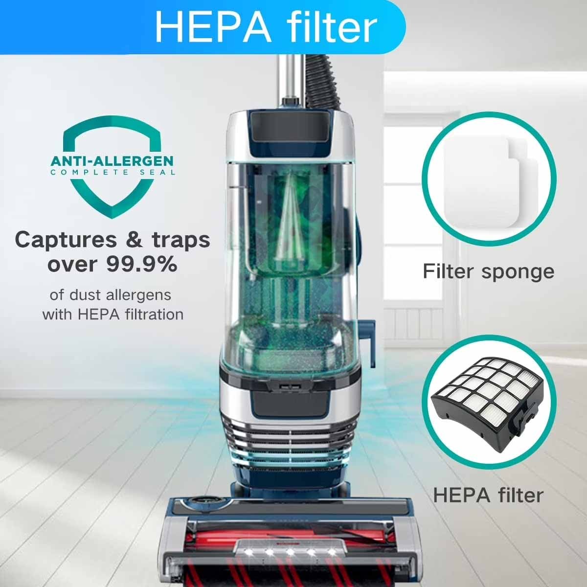 AZ3000 Vacuum Filter Kit and Odor Kit with For Shark Stratos Upright Vac.