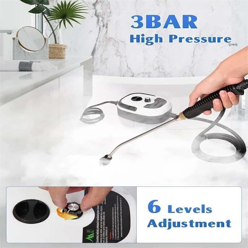 Handheld Pressurized Steam Cleaner 2500W High Temp Portable Cleaning Machine