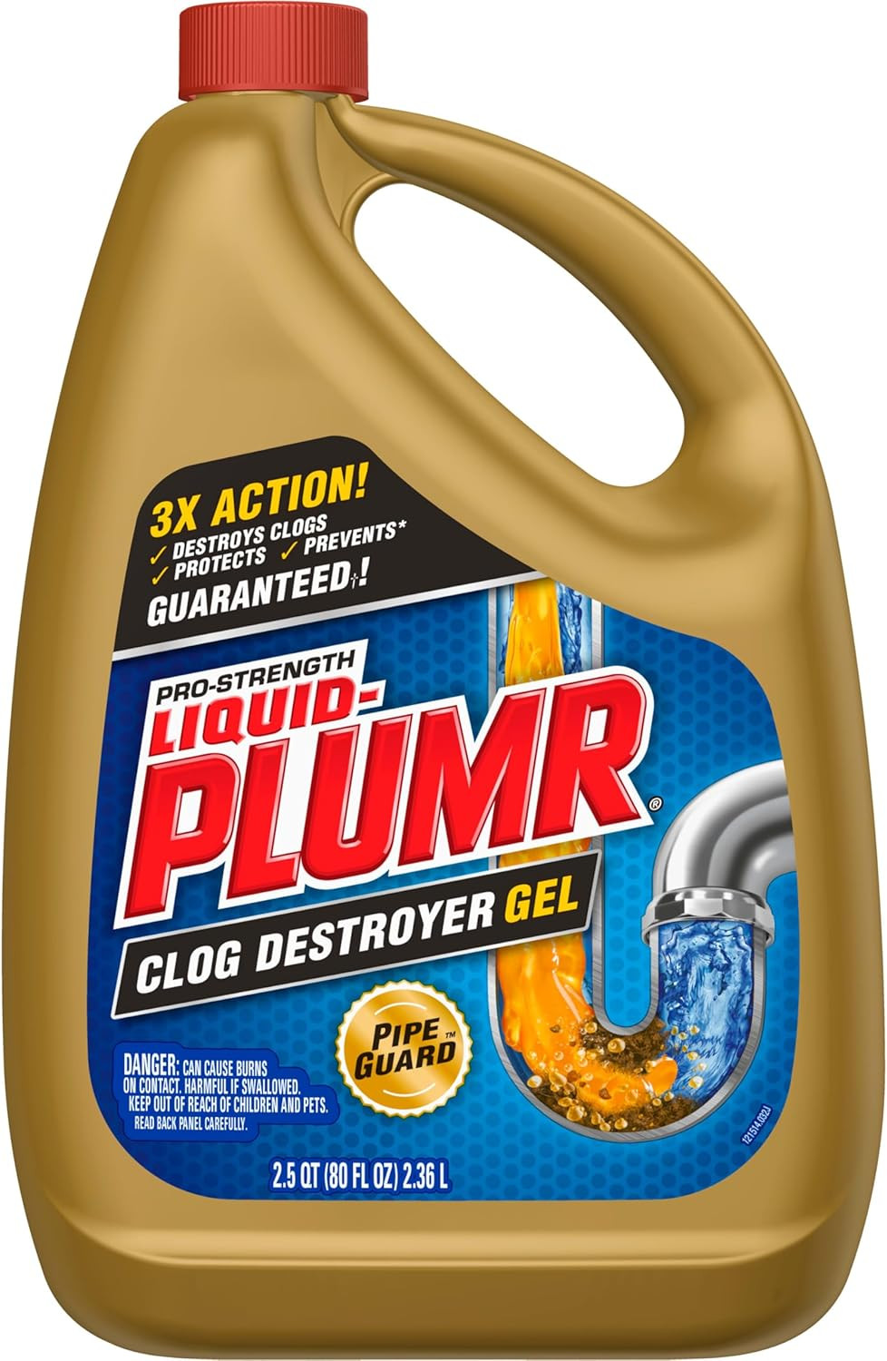 Liquid-Plumr Pro-Strength Clog Destroyer Gel with Pipeguard, Liquid Drain Cleane