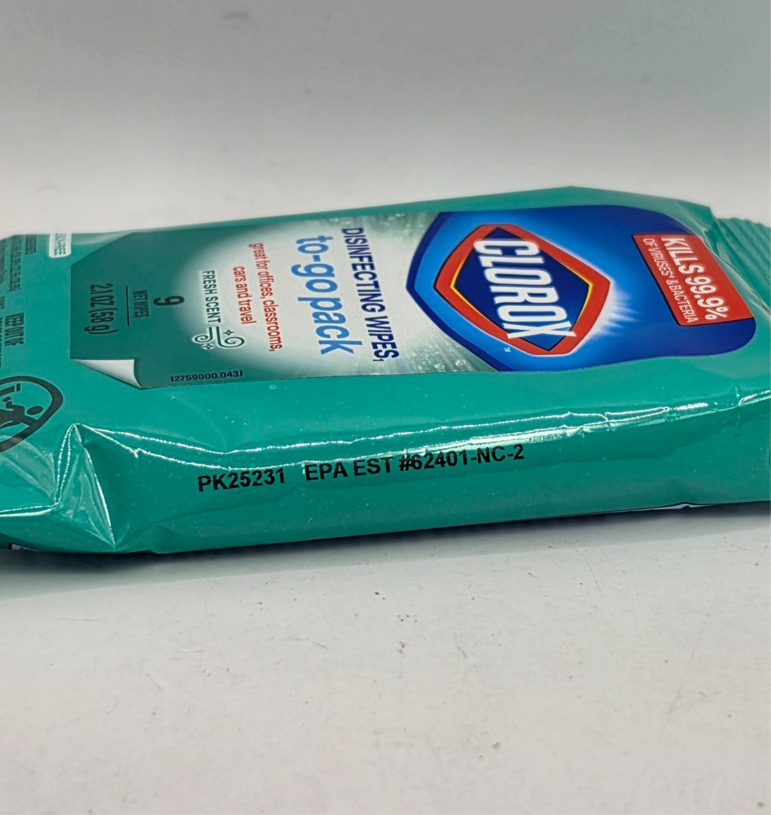 3-6-12-24 Pack Clorox Wipes To Go – Fresh Scent Travel Size Wipes – 9 per pack