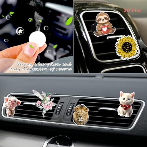 Fresh Scented Car Air Freshener Vent Clip, 1 Count (Pack of 1) Sportswear Sloth
