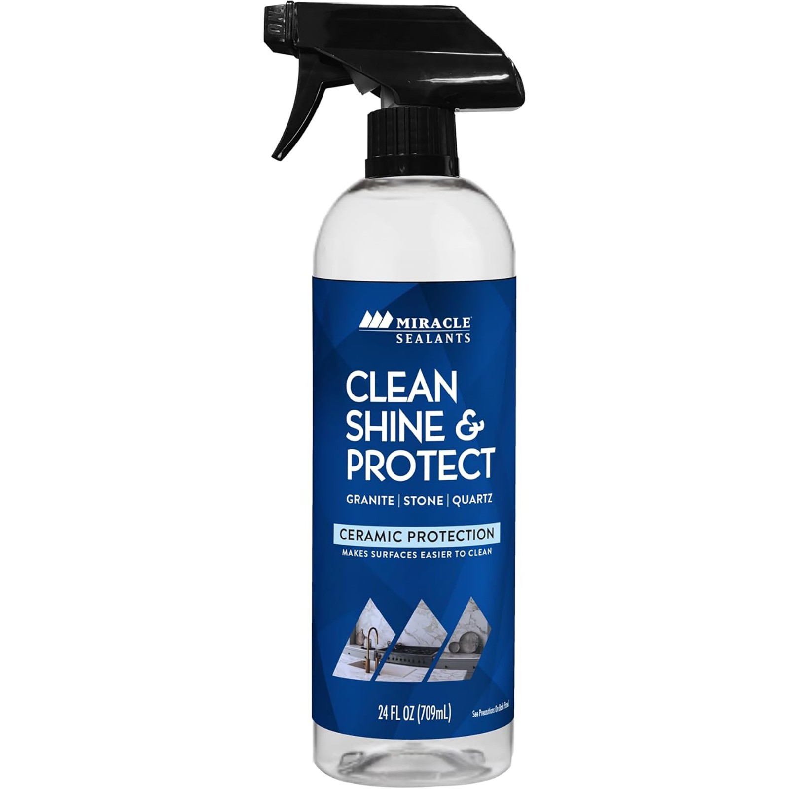 Miracle Sealants 392433 Countertop and Stone Surface Clean, Shine & Protect, 24