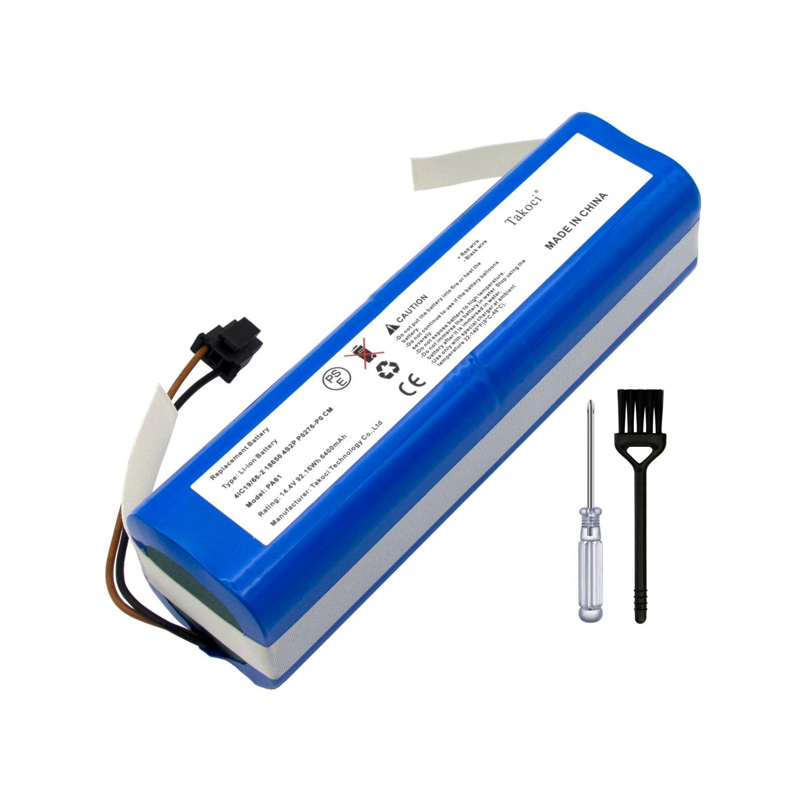 14.4V 6400mAh Li-ion Replacement Battery for Eufy RoboVac X8 Series Robot Vacuum