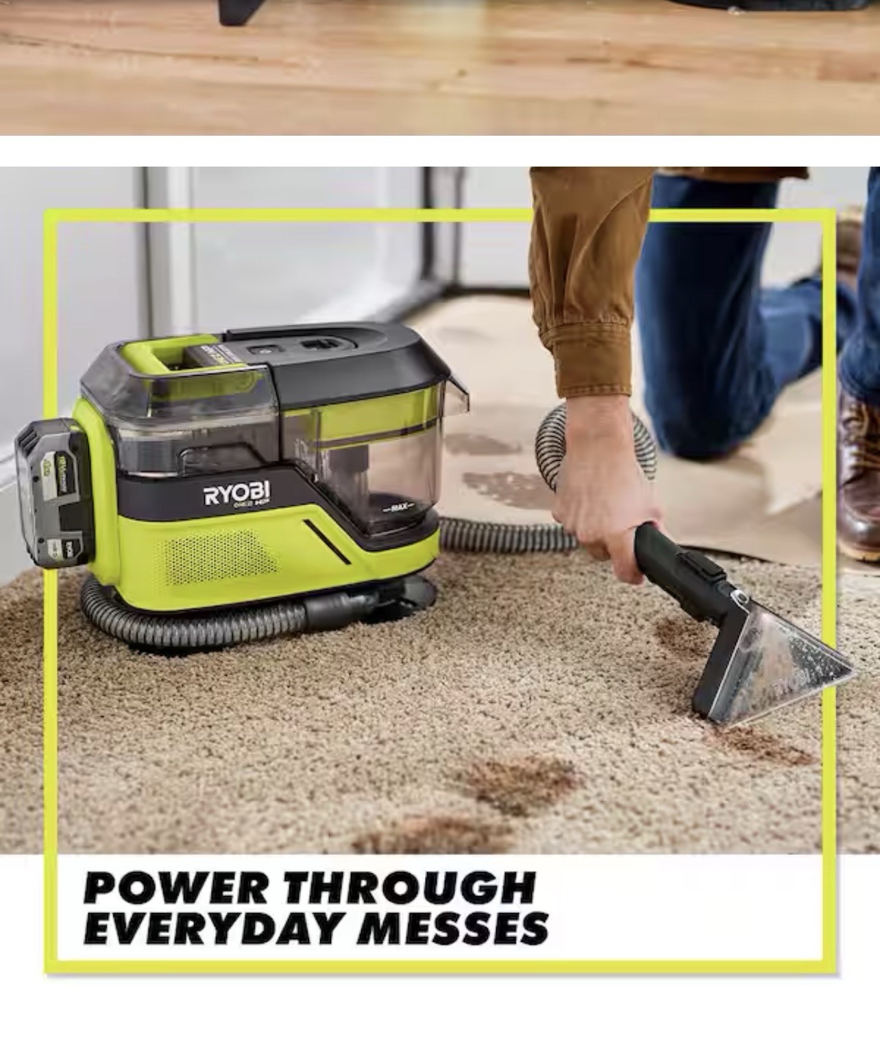 ONE+ HP 18V Cordless Swiftclean Mid Size Spot and Carpet Cleaner (Tool Only)