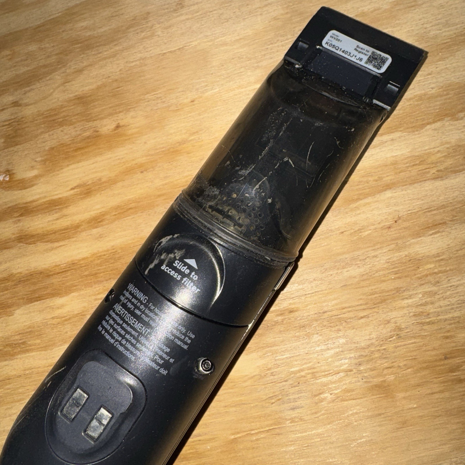 Shark WV201 WANDVAC Cordless Handheld Vacuum Cleaner w/ Charging Dock Tested