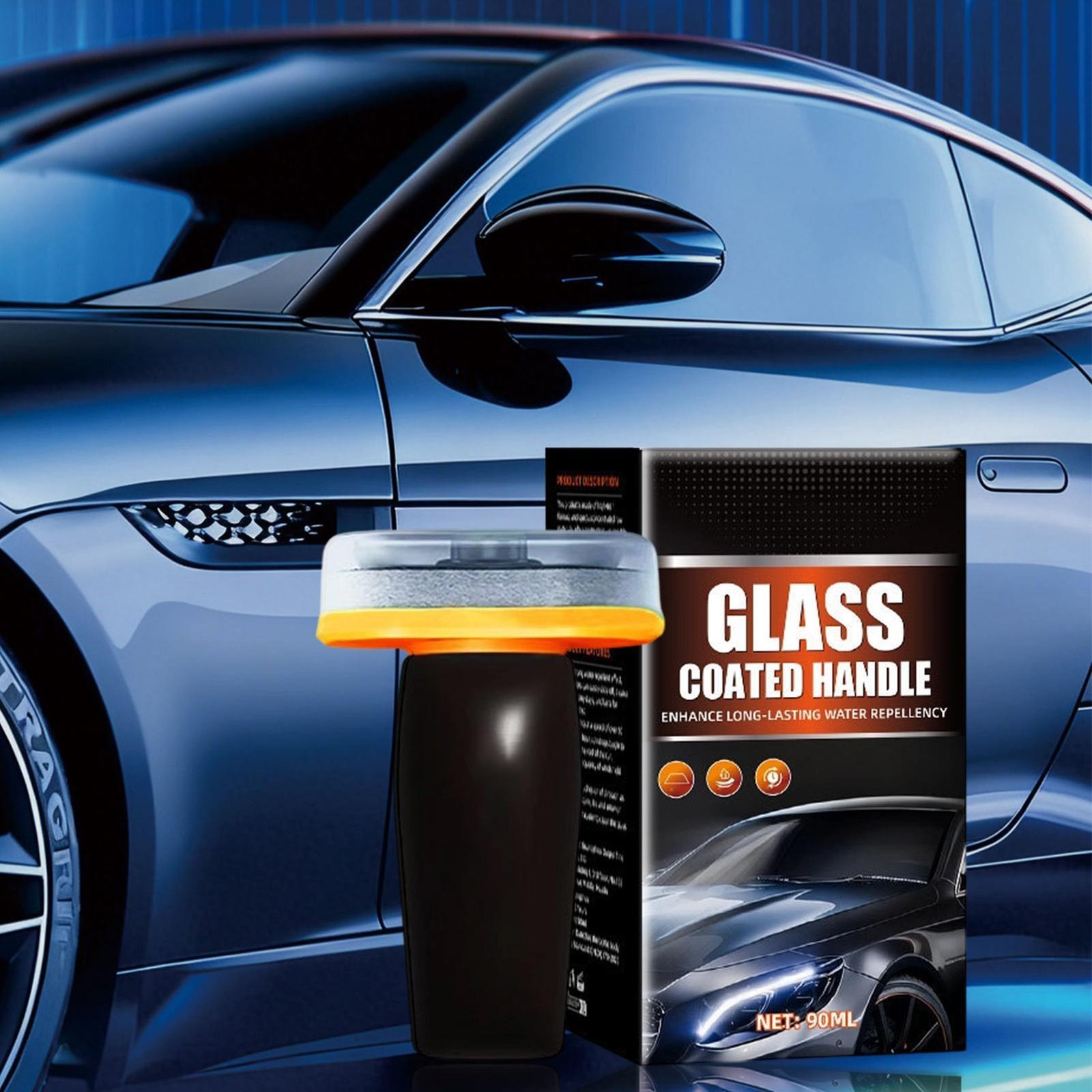 OGAS 90ml Car Glass Oil Film Remover Windshield Cleaner Stain Removal