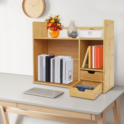 Small Bookshelf for Students on Their Desks Minimalist Office Desk Bookshelf NEW