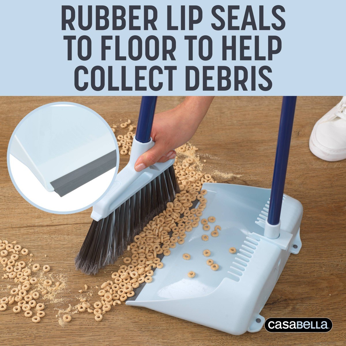 Upright Sweep 41″ Broom Set: Multipurpose, Multi-Surface Floor Cleaning Tool