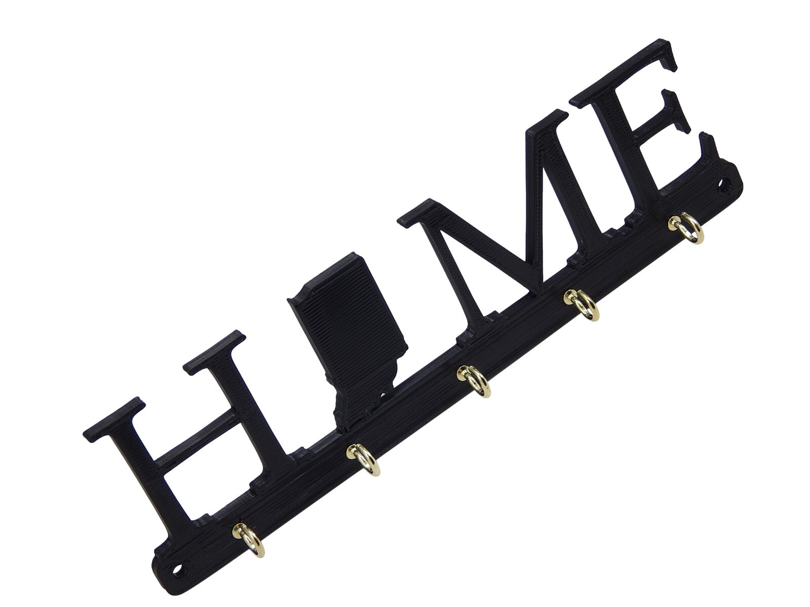 Indiana Home State Shape Key Holder Hanger Rack Housewarming Gift Wall Decor