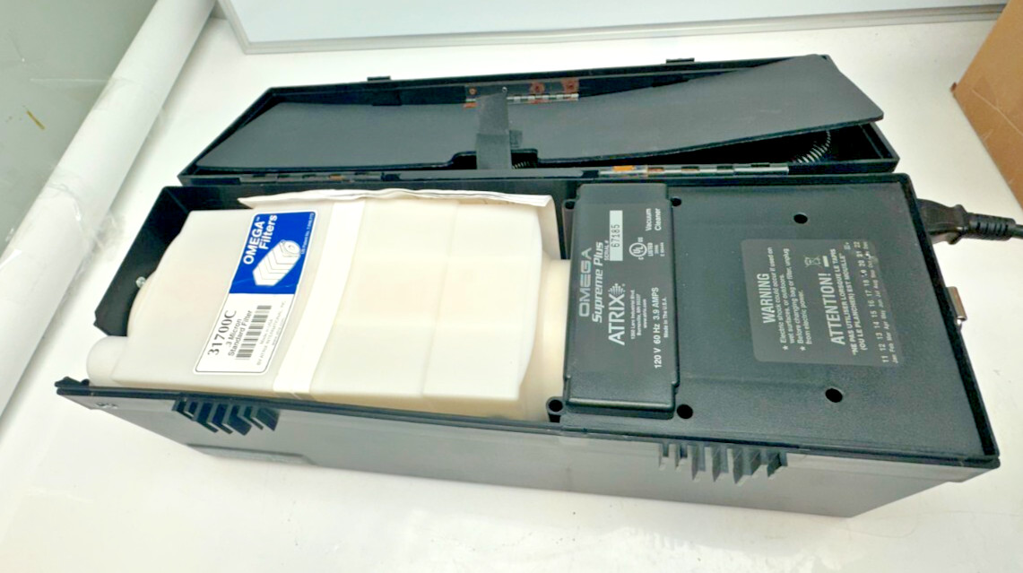 Atrix Omega Supreme Plus Electronic Vacuum Cleaner Hepa Filter With Attachments