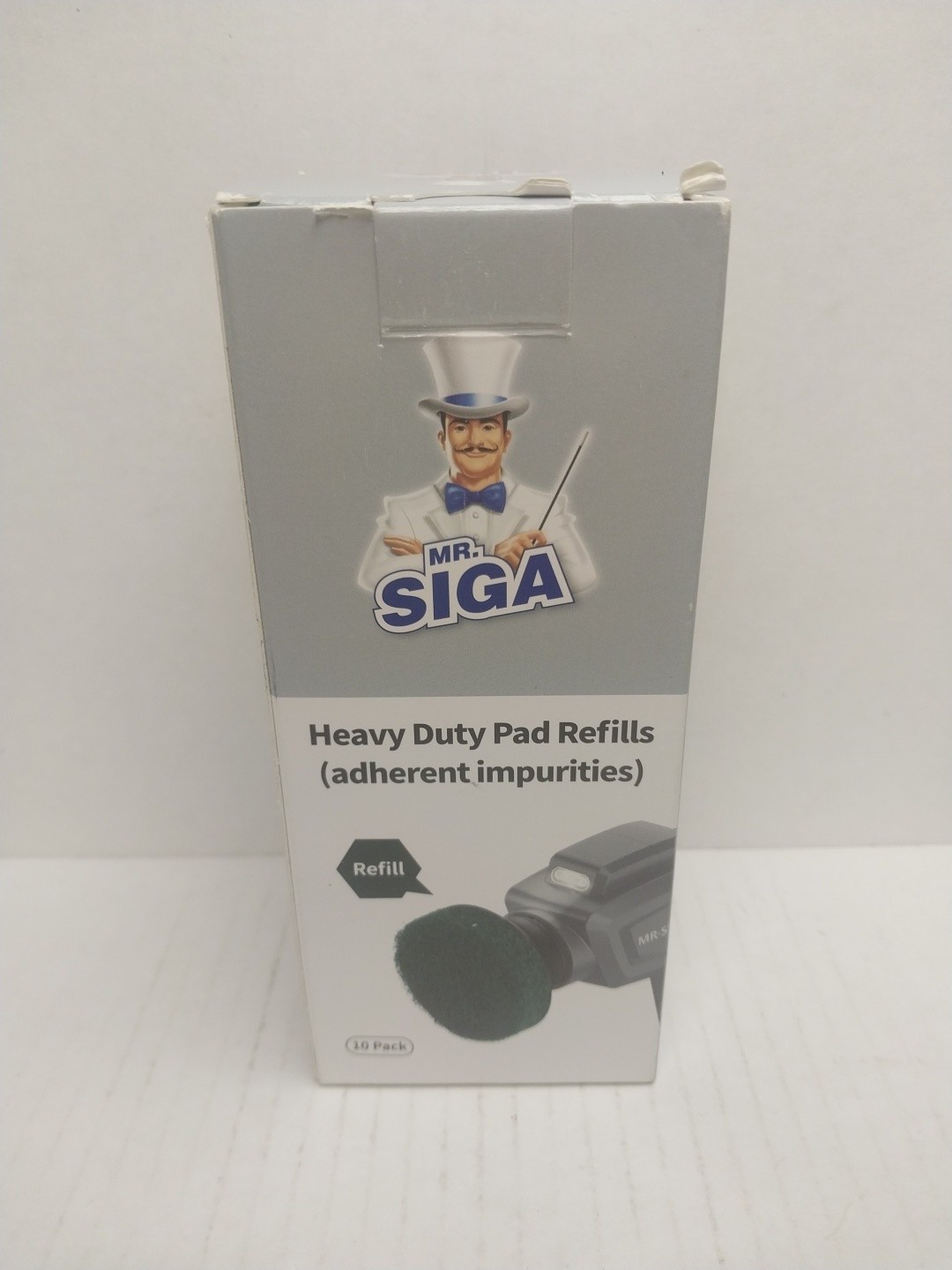 Heavy Duty Pad Refills for Spin Scrubber, Diameter 2.6in/6.5cm, 10 Pack