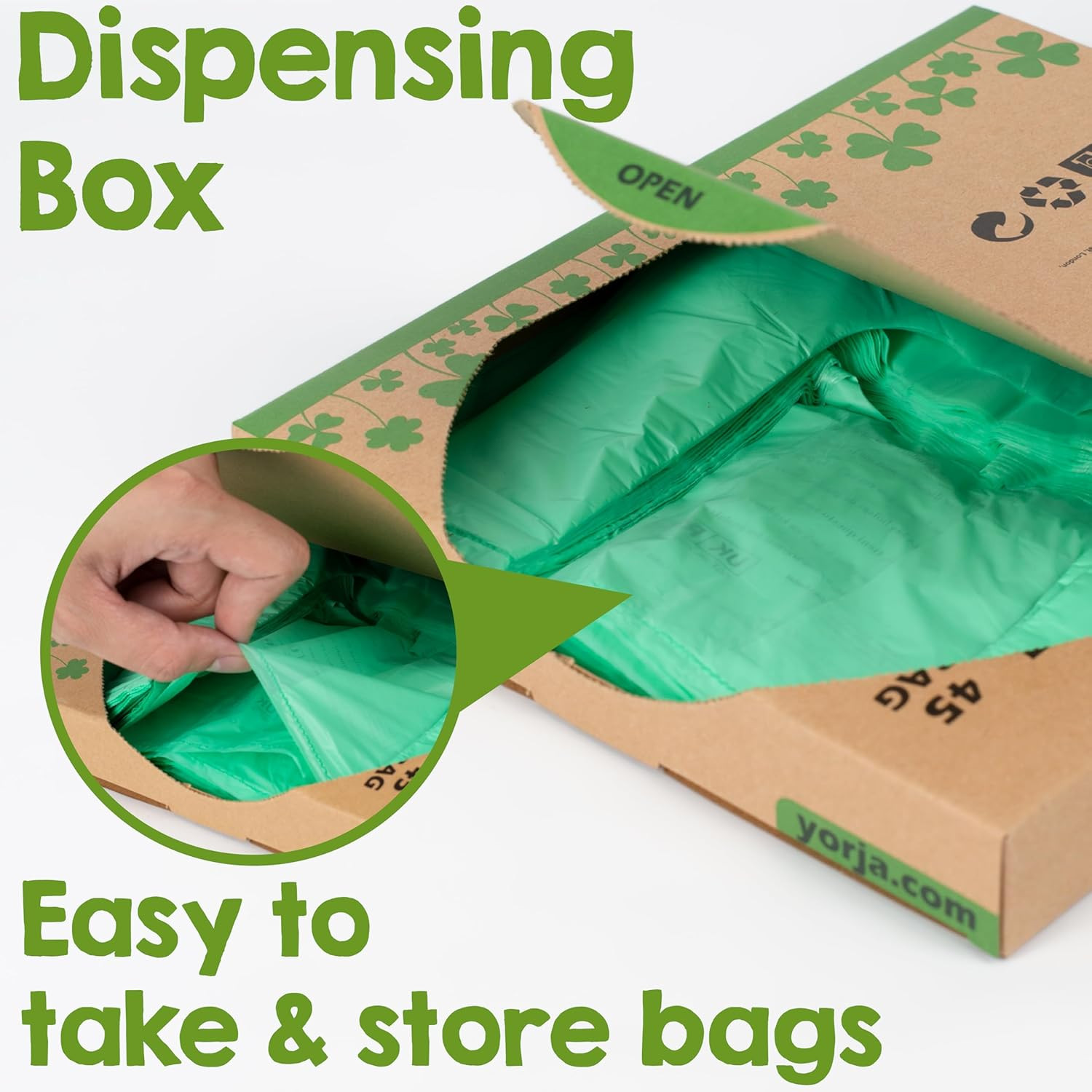 1.6 Gallon Tie Handles Compost Trash Bags 120 Food Scrap Bags, Compostable Kitch