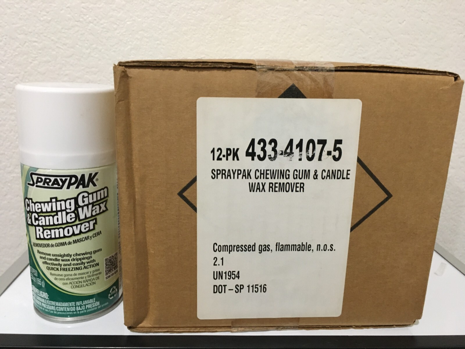Chase SprayPak Chewing Gum & Candle Wax Remover 5.5oz Spray Can – 12 PK / Case
