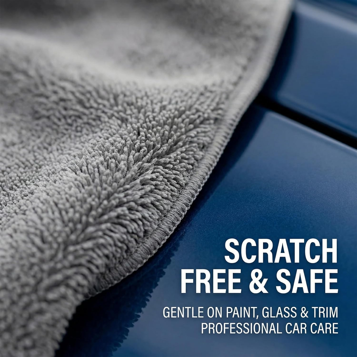 2 Pack Professional Large Microfiber Car Drying Towels (31″ X 24″), Scratch Free