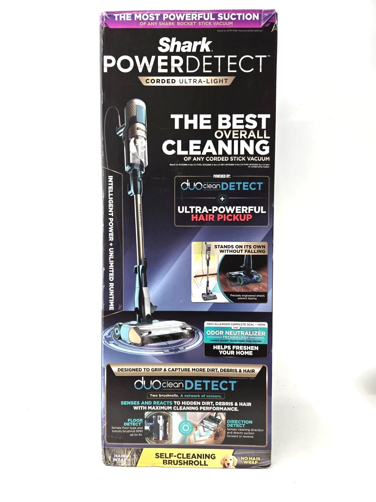 BRAND NEW Shark HZ4000 PowerDetect Corded Ultra-Light Vacuum