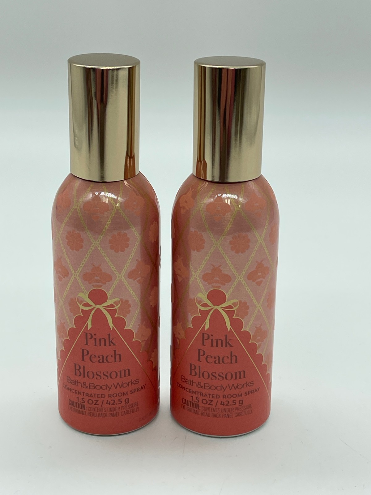 Bath & Body Works PINK PEACH BLOSSOM Concentrated Room Spray – Set of 2