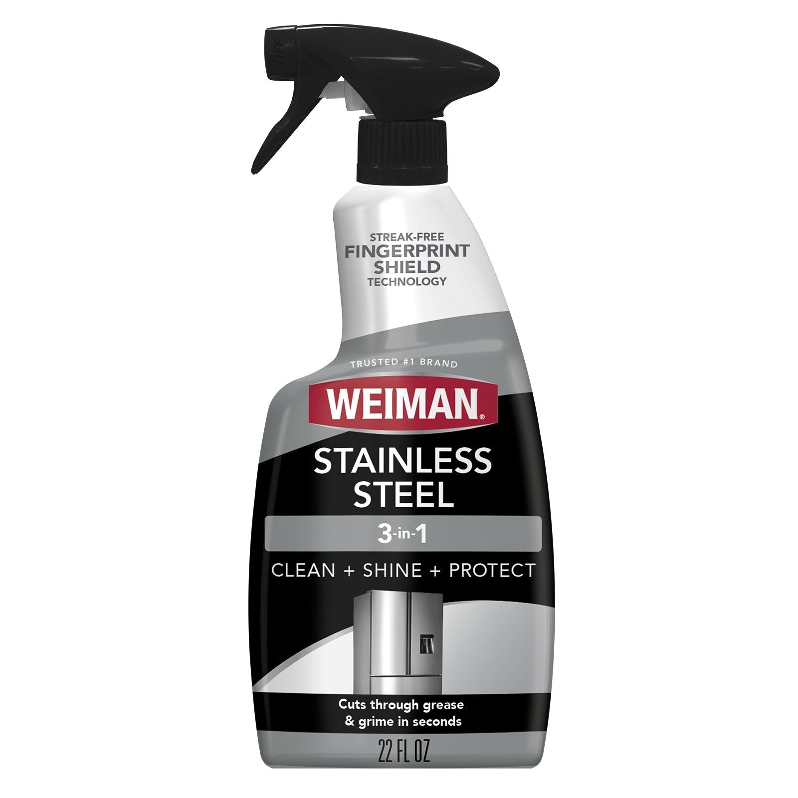 (3 Pack) Weiman Stainless Steel Cleaner & Polish Trigger Spray 22 fl oz Shine