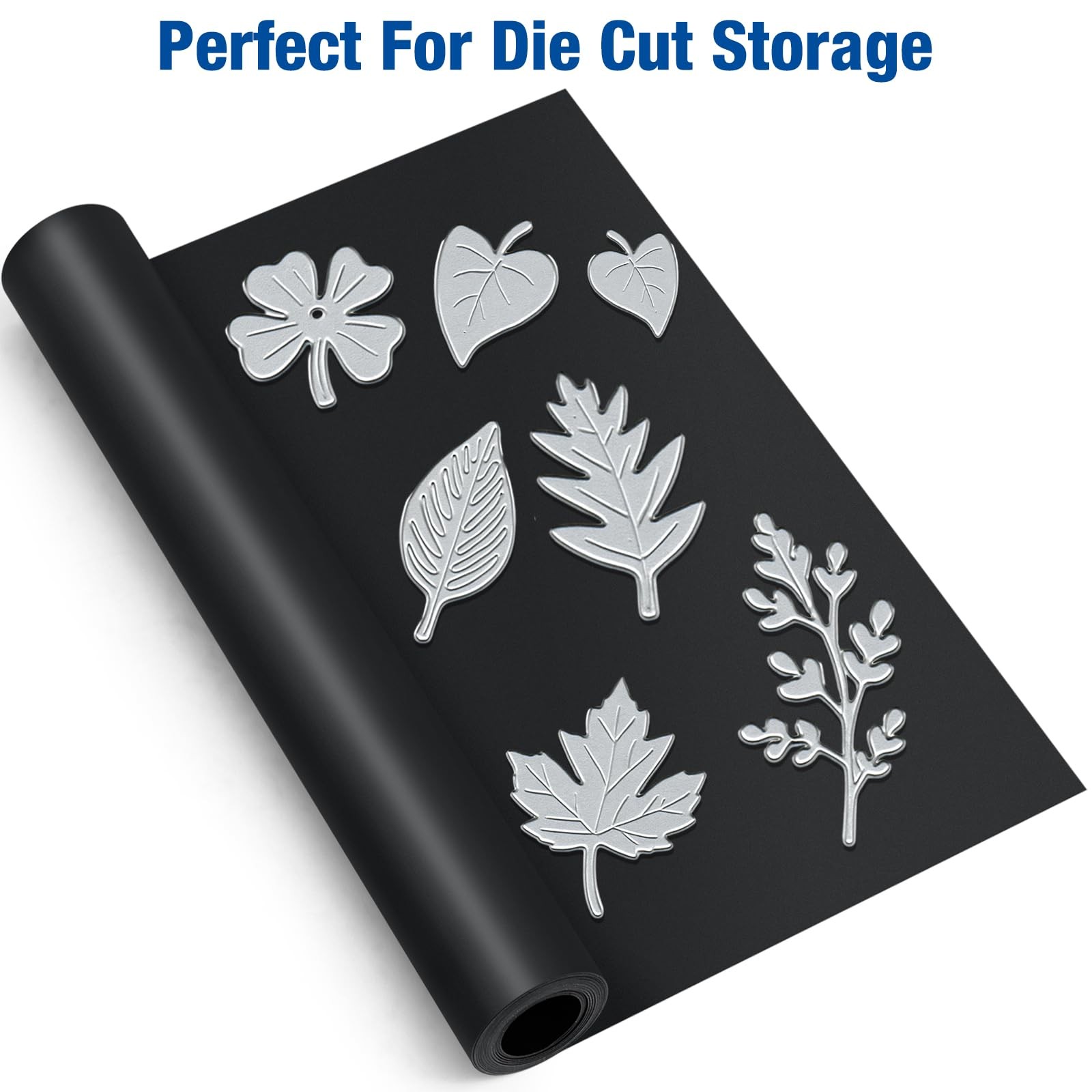 8.5″ x 5 ft Extra Large Magnetic Sheets Roll for Crafts, 30 Mil Black Flexibl…