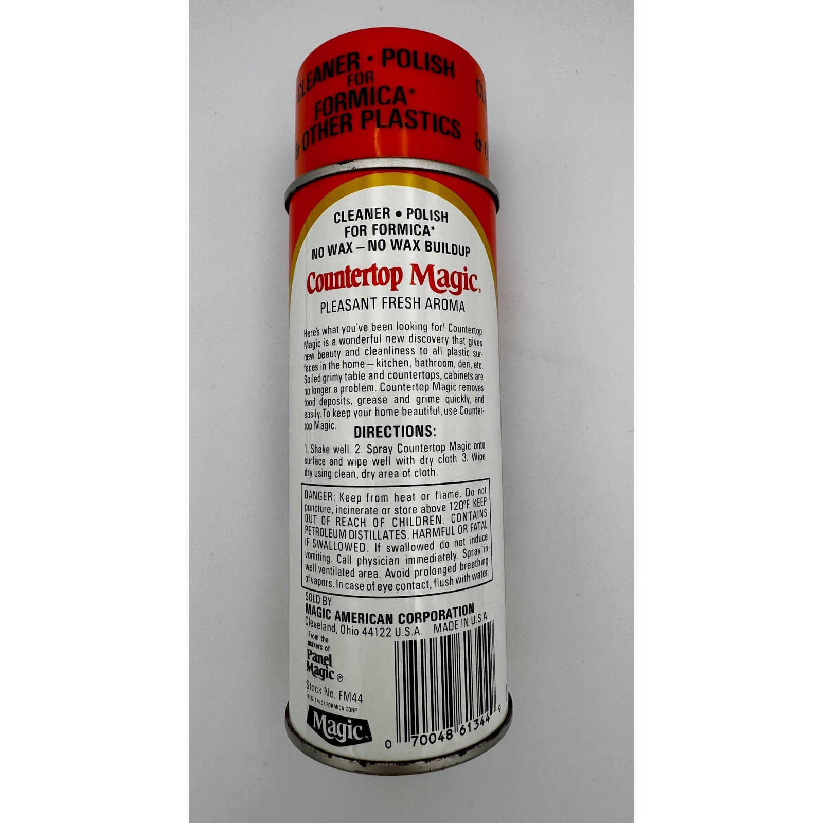 Vintage Countertop Magic Formica Cleaner Polish 13oz Spray Can – Approx 2/3 Full