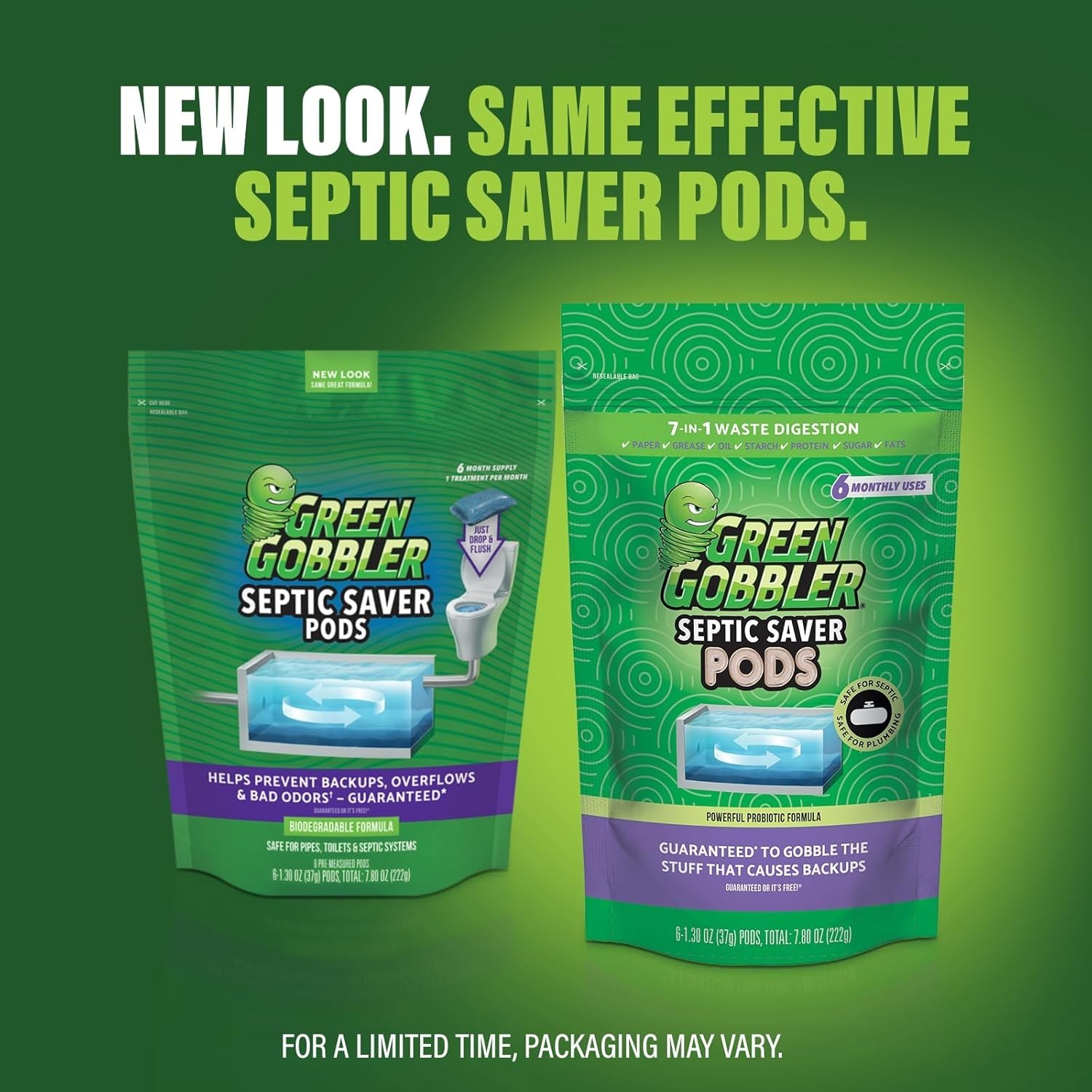 Effective Septic Saver Pods – 6 Unscented Supply for Healthy Tanks
