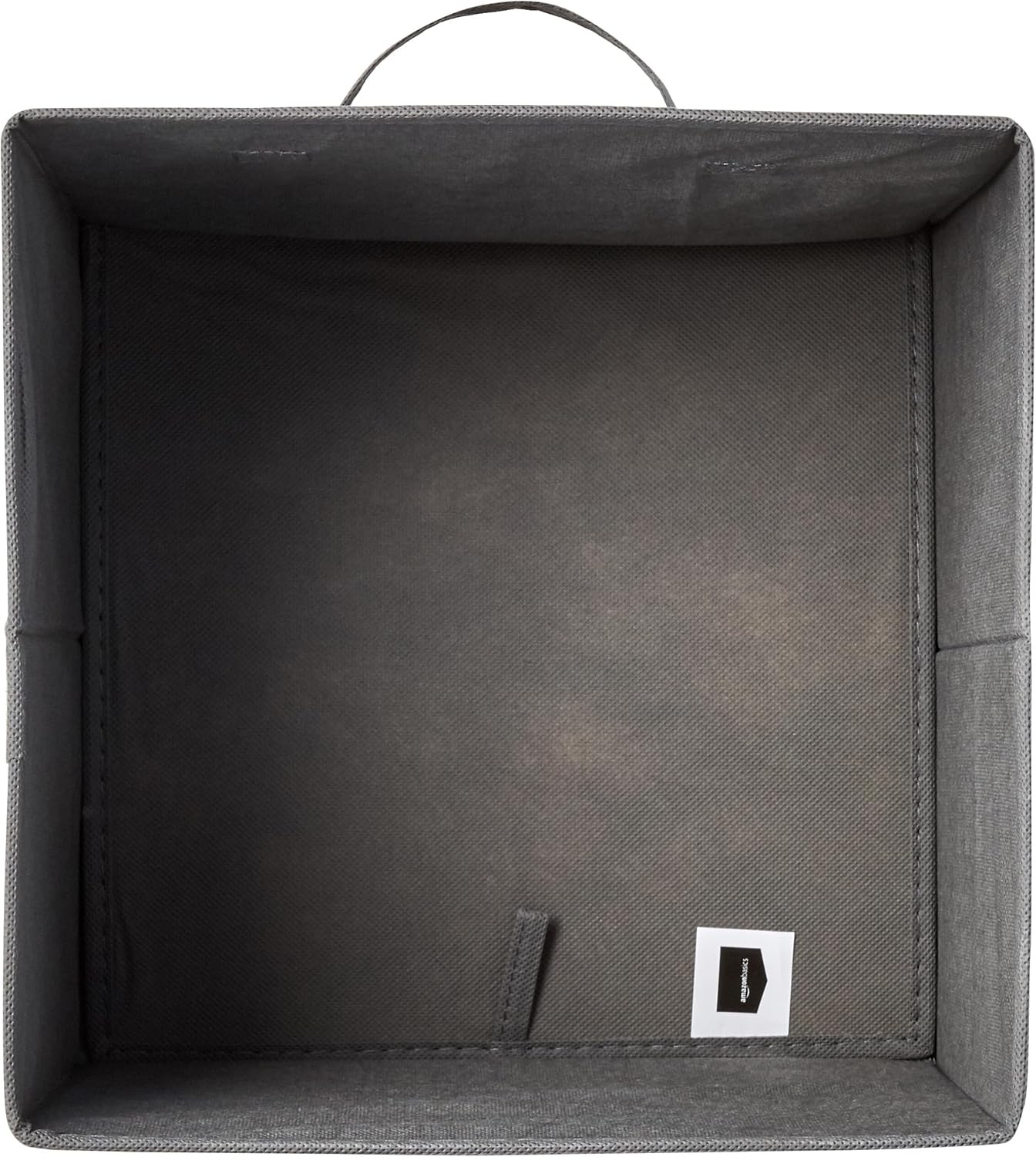 Foldable Fabric Storage Cube with Handle, Gray, 13x13x13 inches, 6-Piece Set